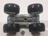 2007 Hot Wheels Monster Jam Tuff 'E' Nuff Rislone Racing Monster Truck Teal Green 1/64 Scale Die Cast Toy Car Vehicle