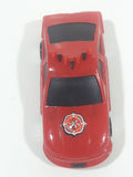Unknown Brand Fire Rescue Coupe Red Plastic Die Cast Toy Car Vehicle