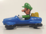 2014 McDonald's Nintendo Switch Mario Kart 8 Deluxe Luigi Blue Plastic Toy Car Vehicle