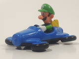 2014 McDonald's Nintendo Switch Mario Kart 8 Deluxe Luigi Blue Plastic Toy Car Vehicle