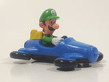 2014 McDonald's Nintendo Switch Mario Kart 8 Deluxe Luigi Blue Plastic Toy Car Vehicle
