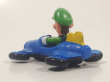 2014 McDonald's Nintendo Switch Mario Kart 8 Deluxe Luigi Blue Plastic Toy Car Vehicle