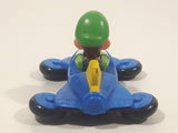 2014 McDonald's Nintendo Switch Mario Kart 8 Deluxe Luigi Blue Plastic Toy Car Vehicle