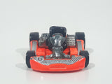 2001 Hot Wheels Go Kart #6 Neon Orange Die Cast Toy Car Vehicle
