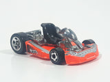 2001 Hot Wheels Go Kart #6 Neon Orange Die Cast Toy Car Vehicle