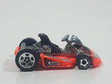 2001 Hot Wheels Go Kart #6 Neon Orange Die Cast Toy Car Vehicle