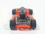 2001 Hot Wheels Go Kart #6 Neon Orange Die Cast Toy Car Vehicle