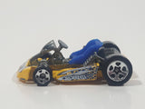 2002 Hot Wheels Go Kart Yellow Die Cast Toy Car Vehicle