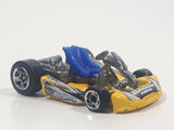2002 Hot Wheels Go Kart Yellow Die Cast Toy Car Vehicle