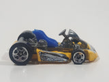 2002 Hot Wheels Go Kart Yellow Die Cast Toy Car Vehicle