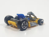 2002 Hot Wheels Go Kart Yellow Die Cast Toy Car Vehicle