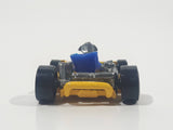 2002 Hot Wheels Go Kart Yellow Die Cast Toy Car Vehicle