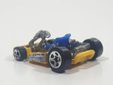 2002 Hot Wheels Go Kart Yellow Die Cast Toy Car Vehicle