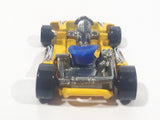 2002 Hot Wheels Go Kart Yellow Die Cast Toy Car Vehicle