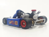 Unknown Brand Mogoya Super Uni #8 Blue Go Kart Die Cast Toy Race Car Vehicle 5" Long