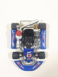 Unknown Brand Mogoya Super Uni #8 Blue Go Kart Die Cast Toy Race Car Vehicle 5" Long
