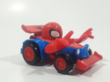 2003 Maisto Marvel Spider-Man Red and Blue Die Cast Toy Race Car Vehicle