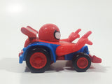 2003 Maisto Marvel Spider-Man Red and Blue Die Cast Toy Race Car Vehicle
