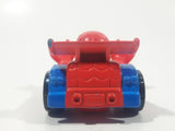 2003 Maisto Marvel Spider-Man Red and Blue Die Cast Toy Race Car Vehicle