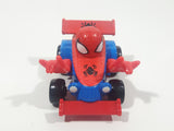 2003 Maisto Marvel Spider-Man Red and Blue Die Cast Toy Race Car Vehicle