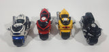 Maisto Motorcycles GC Fibertron Yellow, GC Fibertron Black and White Police, Honda CBR 600 RR Black Silver, Ducati 1098s Red Die Cast Toy Vehicle Sound and Lights Set of 4