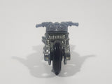 2001 Hot Wheels Blast Lane Motorcycle Dark Blue Die Cast Toy Motorbike Vehicle