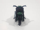 2006 Hot Wheels Open Stock Scorchin' Scooter Motorcycle Metalflake Dark Green Die Cast Toy Motorbike Vehicle