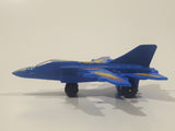 J88 Airline Fighter Jet Air Plane Blue Die Cast Toy Vehicle