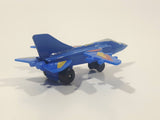 J88 Airline Fighter Jet Air Plane Blue Die Cast Toy Vehicle