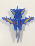 J88 Airline Fighter Jet Air Plane Blue Die Cast Toy Vehicle