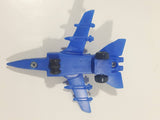 J88 Airline Fighter Jet Air Plane Blue Die Cast Toy Vehicle