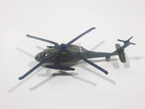 Unknown Brand Apache Helicopter Army Green Die Cast Toy