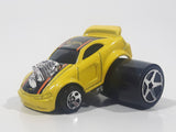 2004 Hot Wheels First Editions Fatbax 04 Mustang GT Yellow Die Cast Toy Car Vehicle