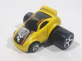 2004 Hot Wheels First Editions Fatbax 04 Mustang GT Yellow Die Cast Toy Car Vehicle