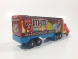 NASCAR #18 Kyle Busch M & M's Racing Semi Tractor Trailer Truck Plastic Die Cast Toy Car Vehicle with Opening Rear Door 6" Long