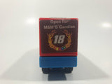 NASCAR #18 Kyle Busch M & M's Racing Semi Tractor Trailer Truck Plastic Die Cast Toy Car Vehicle with Opening Rear Door 6" Long