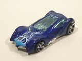2009 Hot Wheels Sharkbite Bay Sinistra Blue Die Cast Toy Car Vehicle