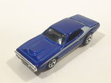 2010 Hot Wheels Mopar Mania '71 Plymouth GTX Metalflake Blue Die Cast Toy Muscle Car Vehicle