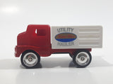1998 Maisto Tonka Toys Hasbro Farm Truck Tonker Toys Utility Hauler Red White Die Cast Toy Car Vehicle