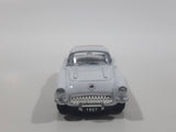 Kinsmart 1957 Chevrolet Corvette AC Delco White Pull Back Die Cast Toy Car Vehicle