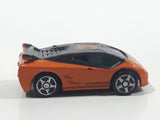 Mega Bloks Streetz Orange and Black #7 Miniature Plastic Die Cast Toy Car Vehicle