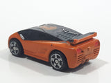 Mega Bloks Streetz Orange and Black #7 Miniature Plastic Die Cast Toy Car Vehicle
