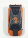 Mega Bloks Streetz Orange and Black #7 Miniature Plastic Die Cast Toy Car Vehicle