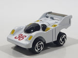 Unknown Brand White #36 Formula Miniature Plastic Die Cast Toy Race Car Vehicle