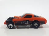 1983 Kidco Burnin' Key Cars Demolition Cars Corvette Orange Plastic Die Cast Toy Car Vehicle