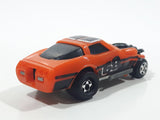 1983 Kidco Burnin' Key Cars Demolition Cars Corvette Orange Plastic Die Cast Toy Car Vehicle