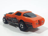 1983 Kidco Burnin' Key Cars Demolition Cars Corvette Orange Plastic Die Cast Toy Car Vehicle