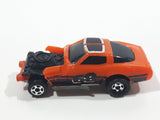 1983 Kidco Burnin' Key Cars Demolition Cars Corvette Orange Plastic Die Cast Toy Car Vehicle