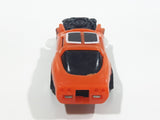 1983 Kidco Burnin' Key Cars Demolition Cars Corvette Orange Plastic Die Cast Toy Car Vehicle