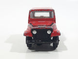 Vintage Yatming Jeep CJ-7 Red Die Cast Toy Car Vehicle with Opening Doors